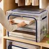 Clear Storage Box Large Capacity Foldable,- and for Home Closet - /66/80/110L