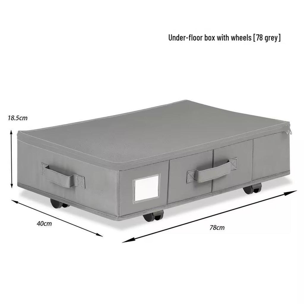 Faltbare Aufbewahrungsbox mit Rädern für unter das Bett: Staubdichter Behälter für Kleidung & Kleinkram