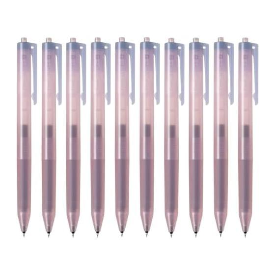 PILOT Juice Up Gel Ink Pen, 0.4mm, Peach Blueberry, Black Ink, 10-Pack, 10LJL14CPEB, Sheer Coloring, Knock Type