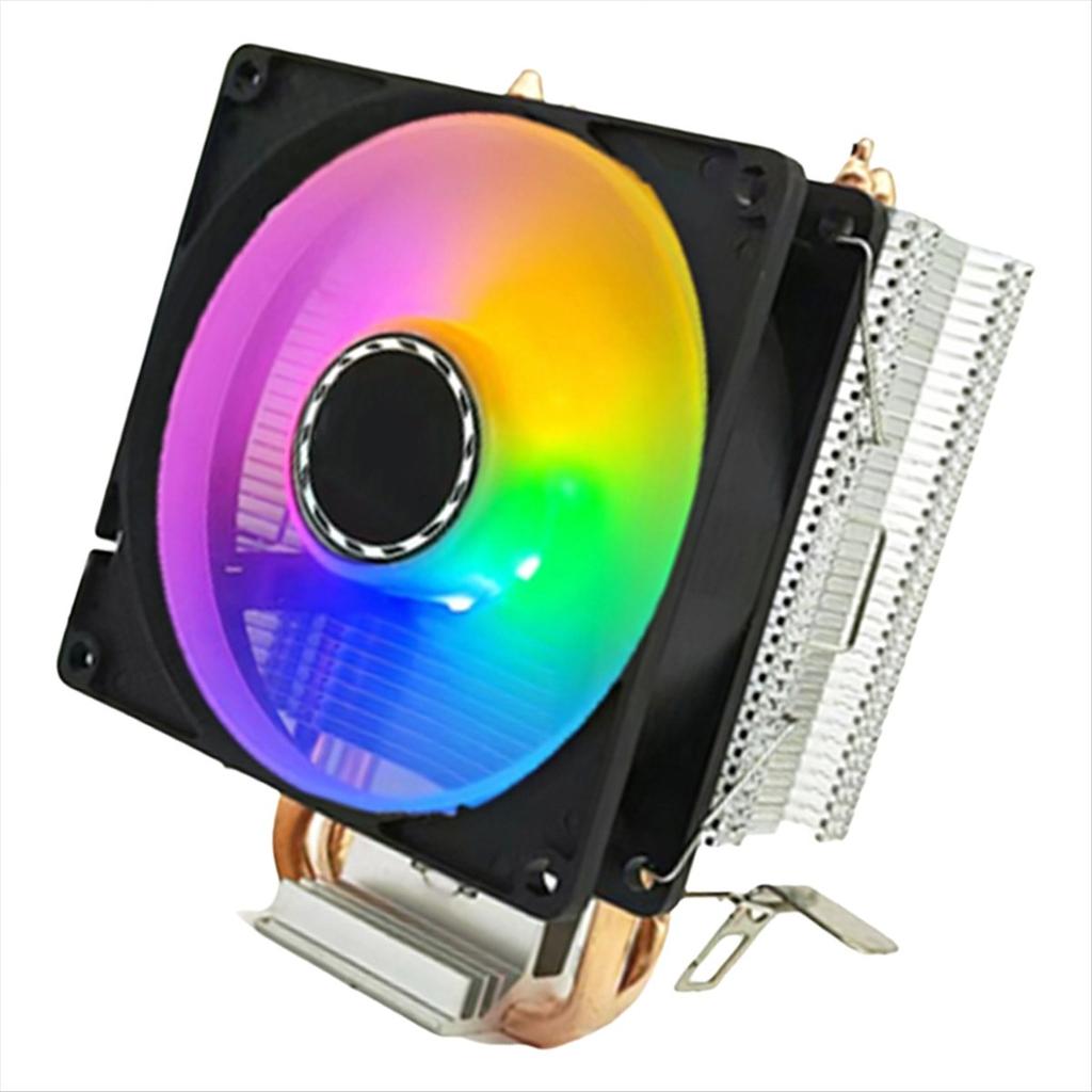 2025 New CPU Cooler 2 Heat Pipes PC Radiator Cooling 3PIN PWM Silent Rgb Fan for 1700 1150 1155 1156 1366 AM2/AM3/AM4