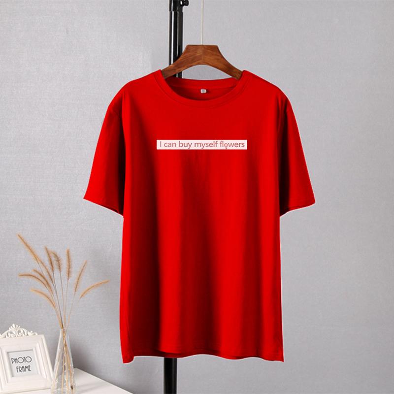 Shellsuning Casual Soft Cotton High Street Tees Trendy Letter Graphic T Shirts Women 2023 Summer Korean Short Sleeve Female Tops
