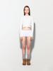 ASIF CALIE Gurls Basic Crop Long Sleeve T-Shirt White