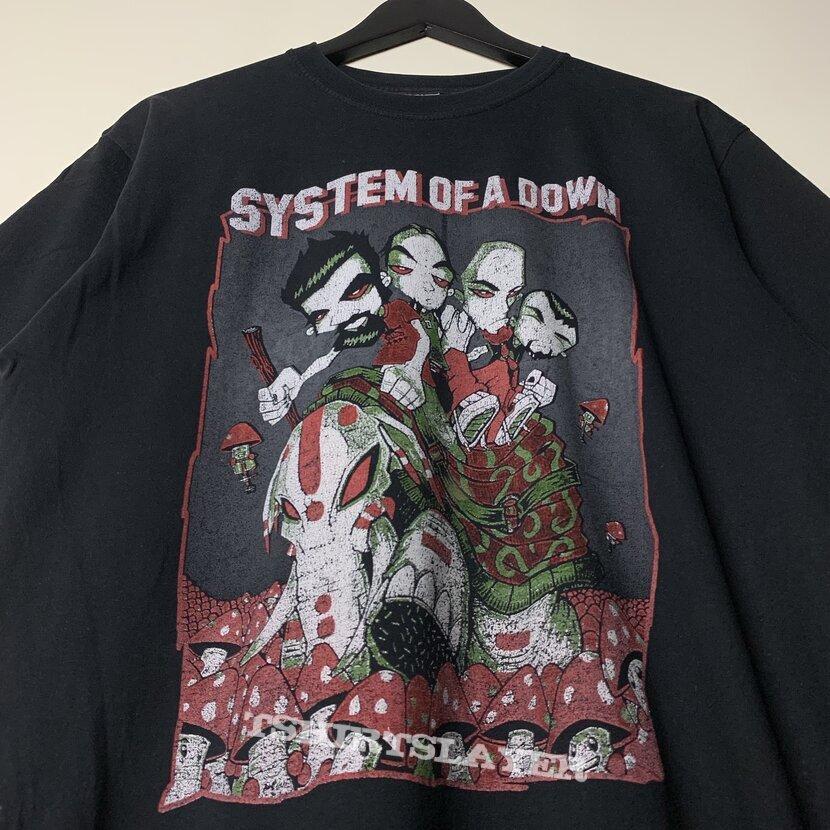 System Of A Down Грибные Люди Черная Унисекс Футболка Мужская Женская KH14972 Унисекс Футболка XXL
