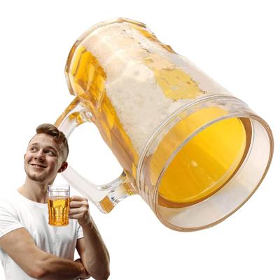 Lustiger Bierkrug-Nachbau, Scherzartikel & Gag-Geschenk für Erwachsene und Kollegen, kreative Schreibtischdekoration für Büro und Zuhause