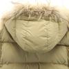 MONCLER Down jacket beige With raccoon fur Women Used