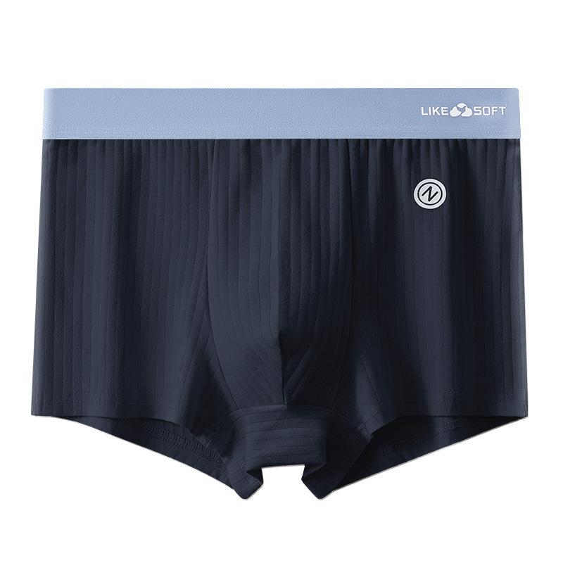 

Мужские хлопковые трусы-боксеры с мягким эластичным поясом и антибактериальной обработкой 4XL темно серый