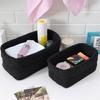 Creative Cotton Rope Woven Bin Woven Cotton Storage Baskets Sophisticated Organizers for Bathroom and Vanity Table
