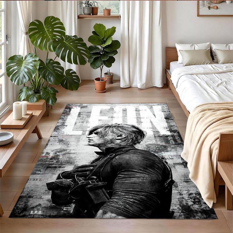 Crystal Velvet Rug Soft Non Slip Indoor Floor Mat Home DecorResident Evil