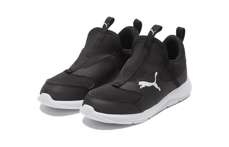 Puma Fun Racer Slip-On Little Kid 'Black White' 193668-04