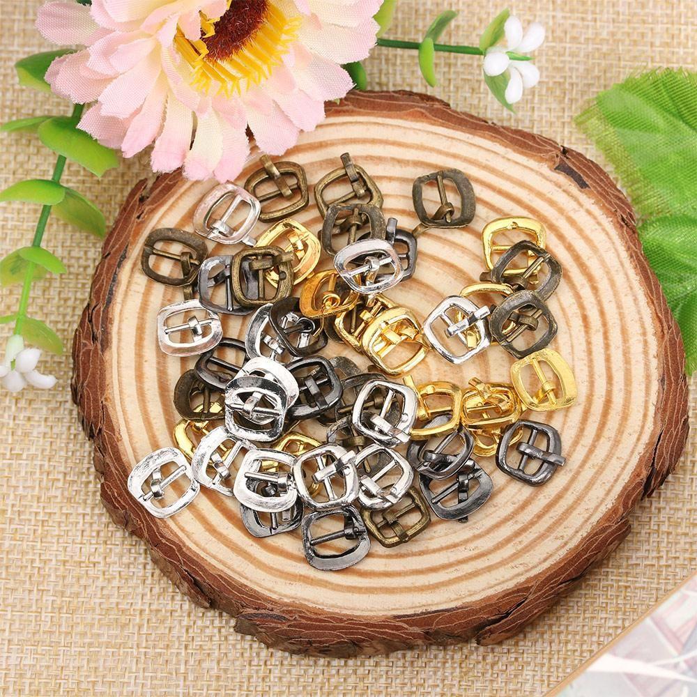 7mm 4 Colors Mini Ultra-small Diy Dolls Buckles Doll Bags Accessories Belt Buttons Tri-glide Buckle