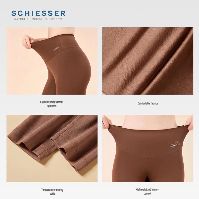 Schiesser Women's Ultra-Soft Modal Thermal Anti-Static High-Waist Pants