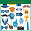 Fathers Day Party Decorations With Paper Photo Props For Event Celebration And