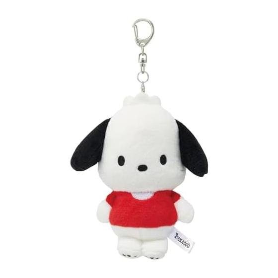 Skater Plush Mirror Keychain Die Cut Mascot Mirror Nasukan Sanrio Pochacco ZNMD1-A