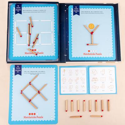 Mathematical Match Olympiad Mathematical Logical Thinking Training Children's Concentration Educational Toys Moving Match Sticks