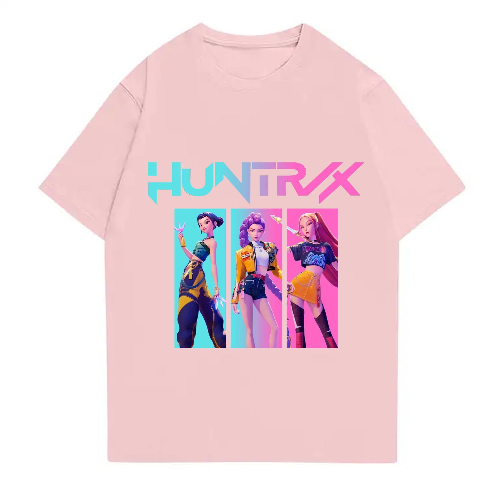 

Детская футболка с коротким рукавом с аниме-принтом 110 розовый