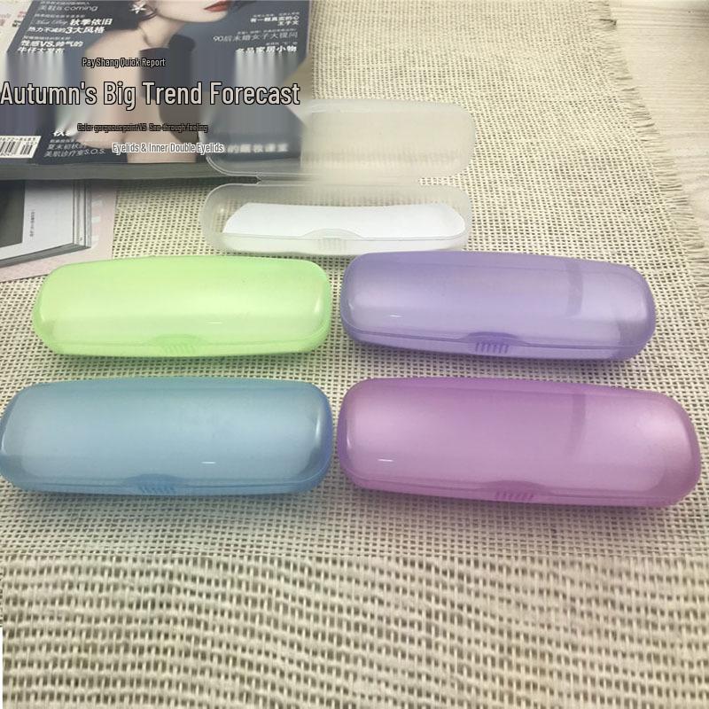 

Полупрозрачный Легкий Футляр для Очков для Миопии и Очков для Чтения - Большой и Маленький Large Matte Green