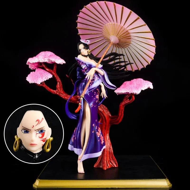 Cartoon Anime Figure One Piece Boa Hancock Statue Model Scene GK Toy Doll Collection Decoration Christmas Gift