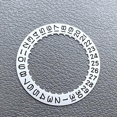 White Date Disk Wheel for Japan Miyota 9015 Movement Date@3