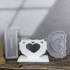 Individualized Frames and Decors Mold Creative Heart Shaped Ornament Silicone Mold For DIY Projects And Home Accent