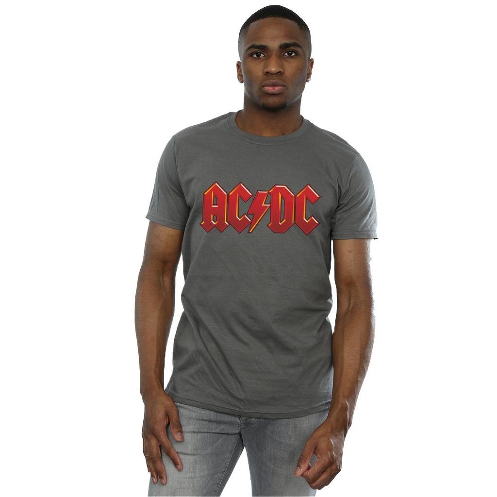 AC/DC Mens Dark Red Logo T-Shirt