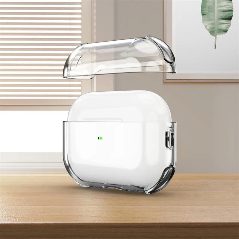 Clear Case For AirPods Pro 3 Cover With Lanyard Soft TPU Shockproof Protective Cases For AirPods Pro 3 2 4 1 Pro2 Pro3 Fundas