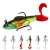 Momeală moale Naluci de pescuit Paddle Tail Jig Head Articole de pescuit Bunuri pentru biban