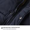 Men's European Size Cotton-Padded Jacket: Winter Mid-Length Dad's Coat with Velvet Lining, Plus-Size, Extra Warm
