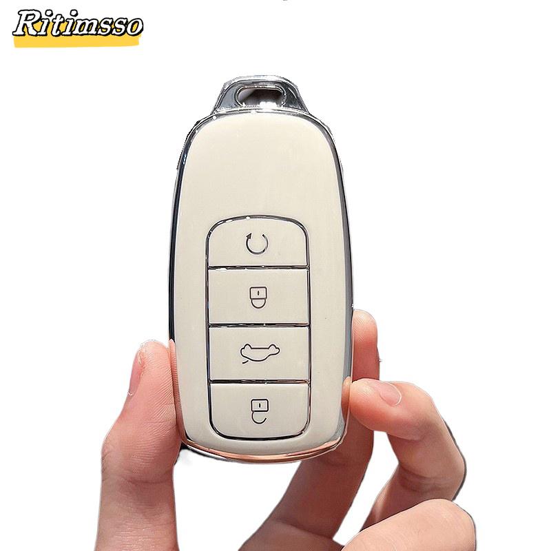 Fashion TPU Car Key Case Cover for Chery Tiggo 8 Pro Tiggo 8plus New 5 Plus 7pro Omoda 5 Car Key Protector Shell Fob Accessories