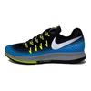 Nike Air Zoom Pegasus 33 Shield Black Blue Glow Unisex Sneakers Metallic-Silver 849564-004
