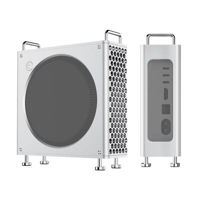 Ulanzi QT01 Vertical Computer Chassis for Mac Mini Protective Dustproof Storage Aluminum Mini Stand for DIY PC Mac Mini Pro Accessories M4/M4 Pro,