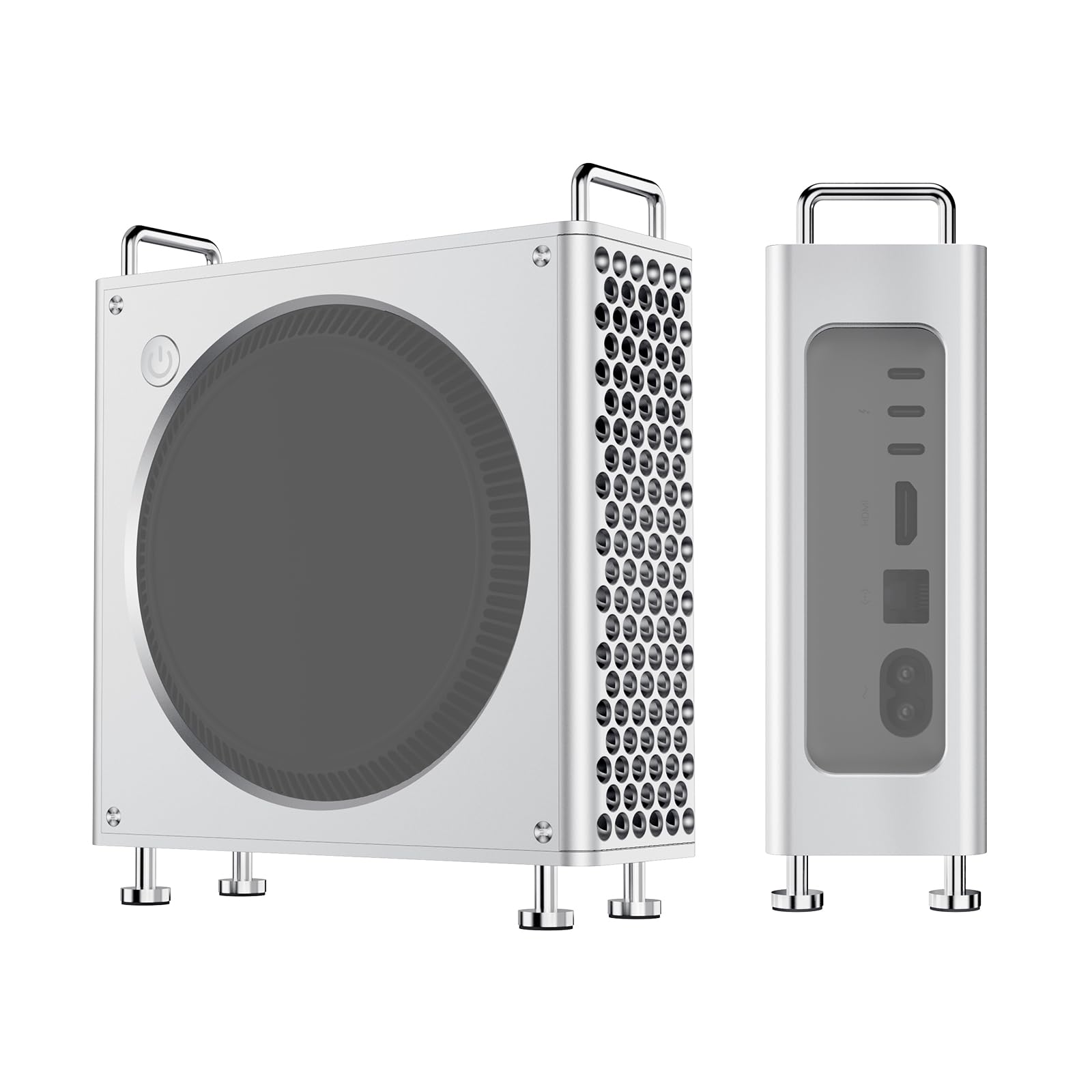 

Ulanzi QT01 Chassis Case for Mac Mini Pro Vertical Computer Case Protective Dustproof Bracket Storage Stand Aluminum Mini Stand DIY PC Parts Space