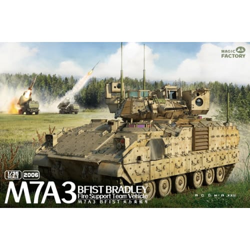 Magic Factory 1/35 scale American M7A3 BFIST Bradley Fire Support Vehicle Plastic Model Kit MGF2006