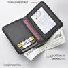 1Pc  Ultra-thin Mini Soft PU Leather Credit Card Wallet Holder Short Vertical  Men's Small Short Wallets Purse