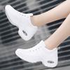 Women Air-cushion Casual Sneakers Breathable Knitted Dancing Shoes Fashion Platform Shoes Running Jogging Sports Shoes