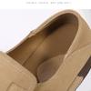 Women Leather Loafers Retro Walking Shoes Non-slip Platform Wedges Ladies 5cm High Comfortable Casual Shoes