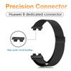 Metal Strap For Huawei Band 8 9 Bracelet With TPU Case Screen Protector Soft Film Replacement Milanese Magnetic Loop Watchband