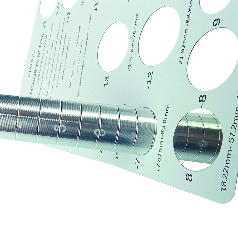 Mini Ring Measuring Paper Card - 5-13 Us Ring Measuring Tool Circumference Diameter Measuring Ring