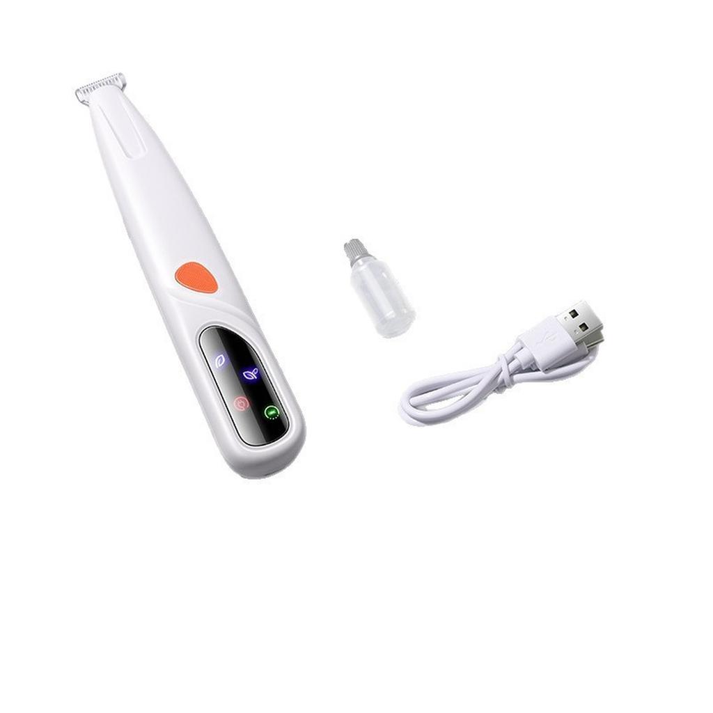 Pet Hair Trimmer for Paw Hair Grooming Waterproof Electric Pet Hair Clipper with LED Light Rechargeable Cordless Grooming Tool for Dogs and Cats