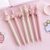 4 pcs/lot 0.5mm Kawaii Cartoon Rabbit Girl Mechanical Gel Ink Pens School Office Writing Supplies Stationery