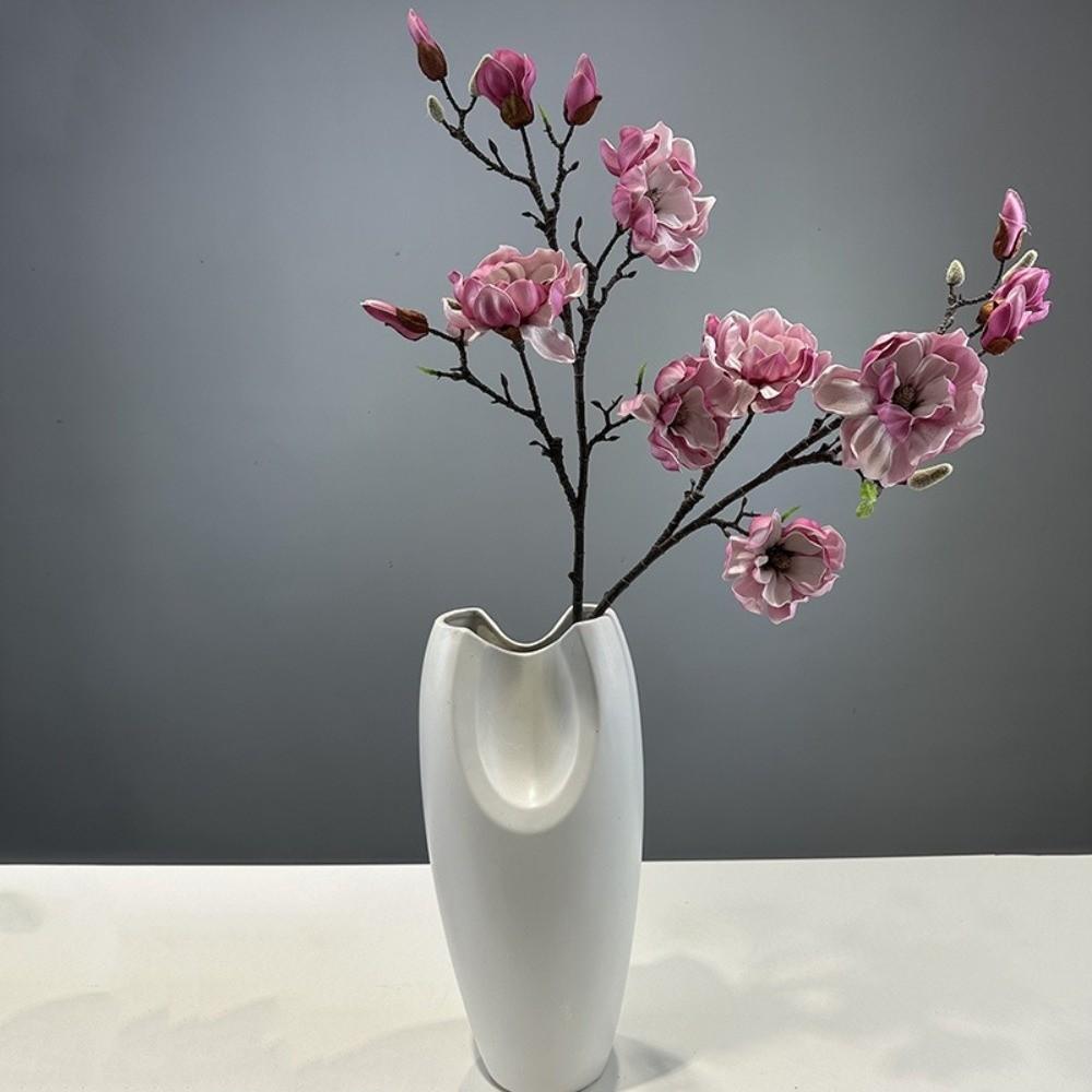 Real Touch Artificial Magnolia Branch Realistic Fake Flower Home Living Room Decor