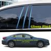 Car TPU/Glossy Mirror Pillar Post Cover Door Window Stickers For Mazda 6 Mazda6 Atenza 2014 2015 2016 2017 2018  -2024