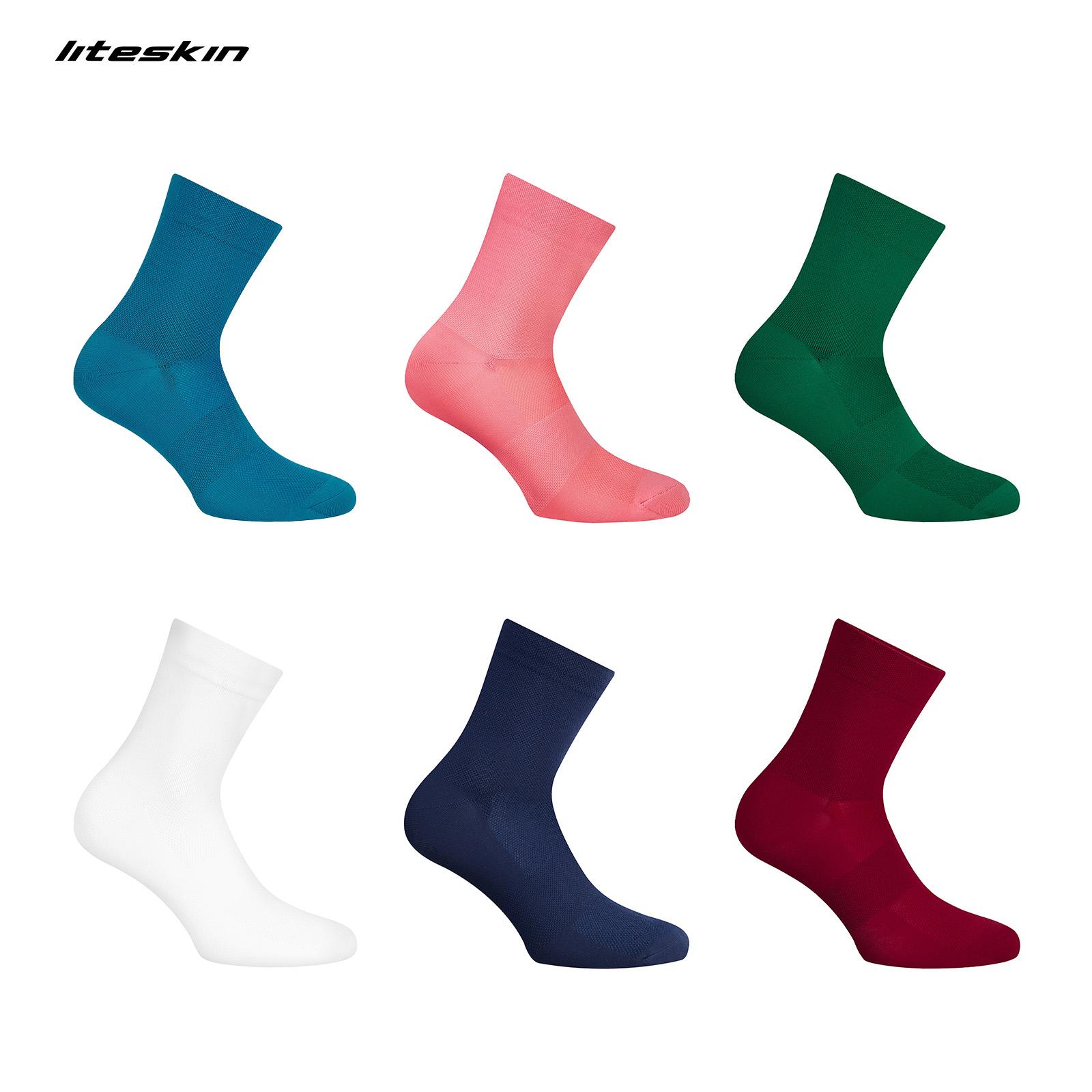 

Liteskin Toccata Aero носки для велоспорта для мужчин и женщин, для шоссейного велосипеда, для горного велосипеда, для баскетбола, для бега, для футбола, розовые, красные, черные, синие, зеленые носки