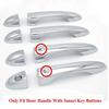Exterior Chrome Door Handle Cover For Jeep Cherokee KL 2014-2018 with Keyless Entry