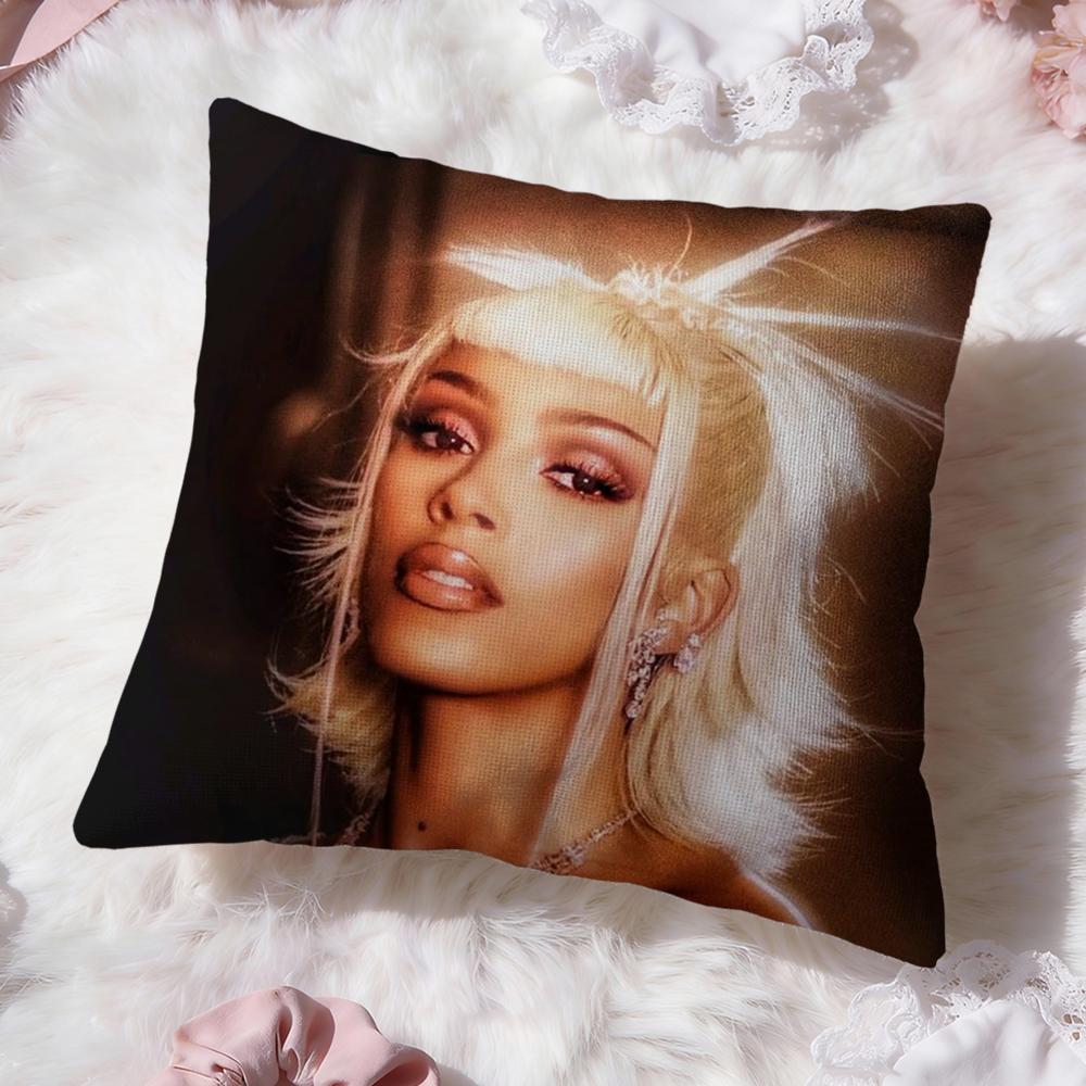 Singer D-Doja CatS Cushion Cover Premium Comfort Reversible Pillow Cove -Two in One Design for Any Room & Car Interior