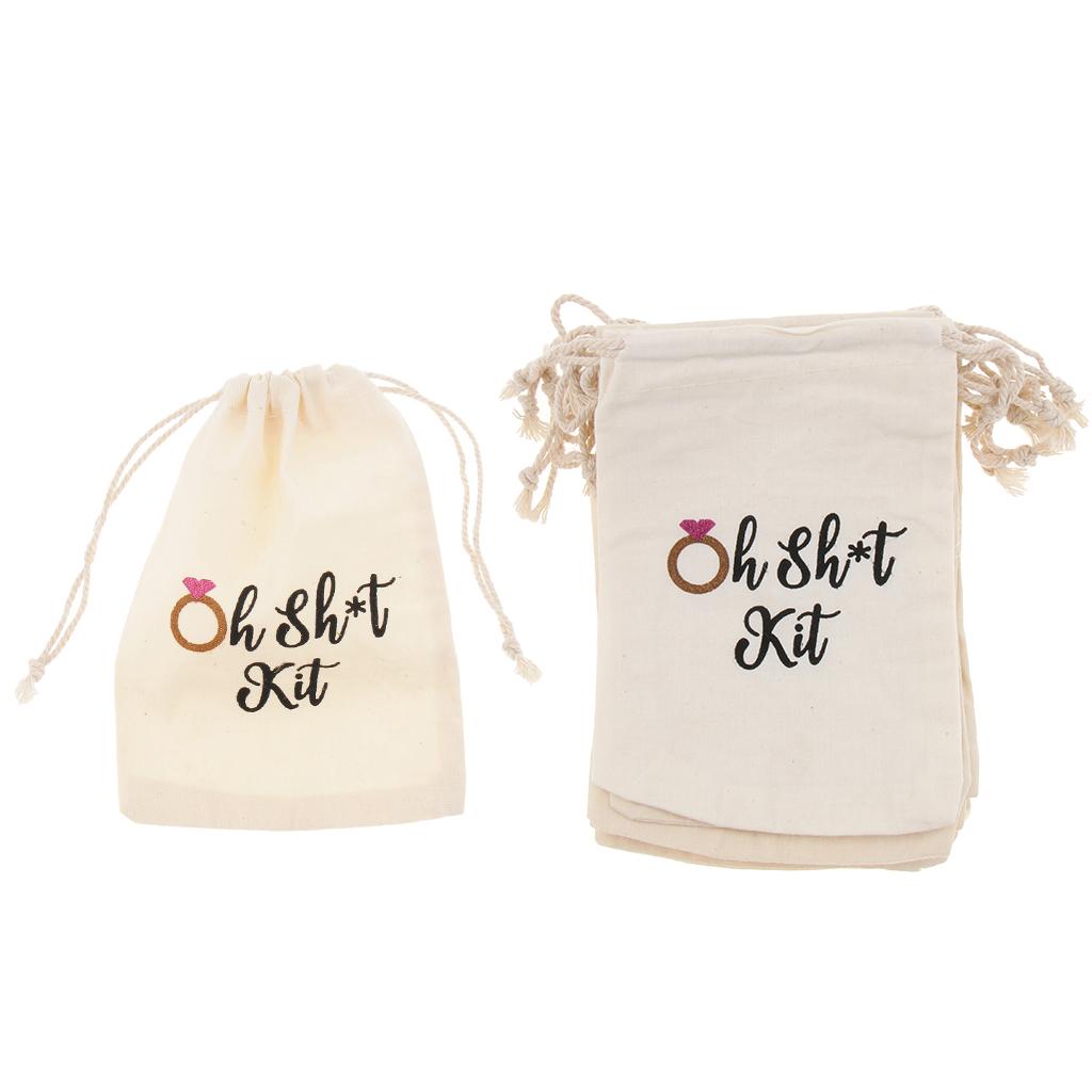 Cotton Linen Jewelry Pouch Drawstring Gift Bag Vintage Style Candy Bag Multipurpose Pouch for Wedding and Event Use