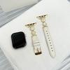 Applicable to apple apple s10s98765se strap women's colorful fritillary small fragrant wind wristband leather watch strap