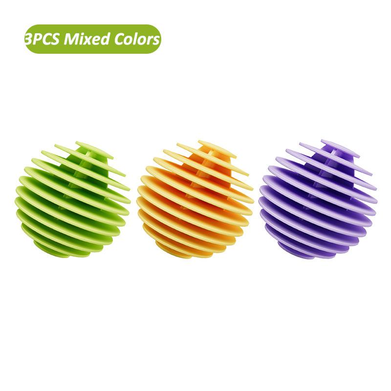 

3 ШТ. Многоразовые Волшебные Шары для Стирки TPR Мягкие Защищающие от Спутывания Инструменты для Чистки Одежды Бытовые Шары для Стиральной Машины и Сушилки для Одежды