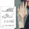 Waterproof Temporary Tattoo Stickers Elegant Body Art Tattoo Black Tattoo Stickers Women Men