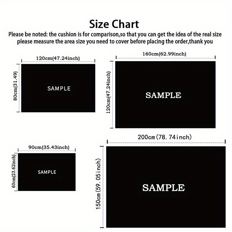 3D German Shepherd Dog Print Non-Slip Rug, Realistic Pet Mat for Living Room Bedroom Home Christmas Decor