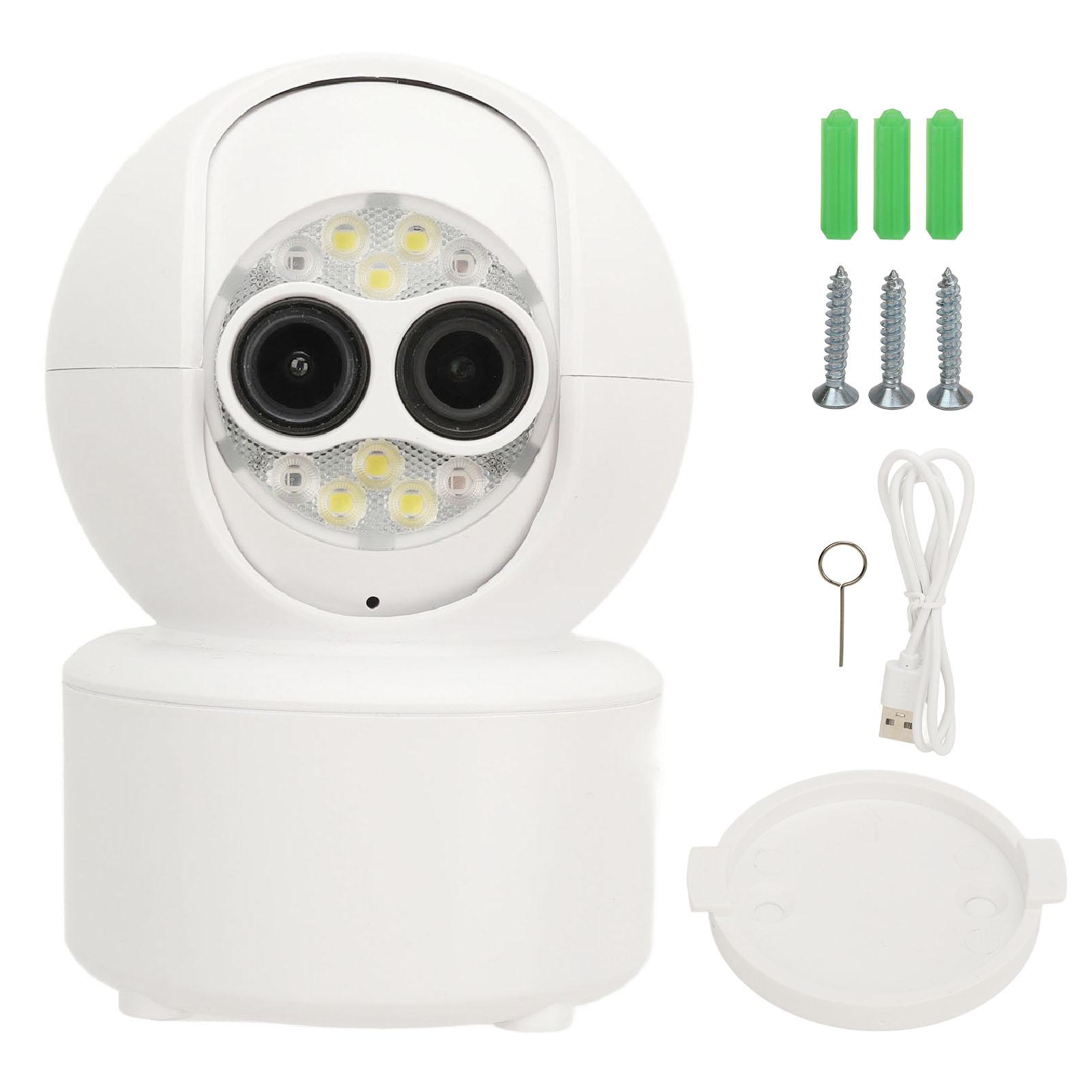 

1080P HD Dual Lens Security Camera Wireless WiFi Security Camera Automatic Black White Night Vision